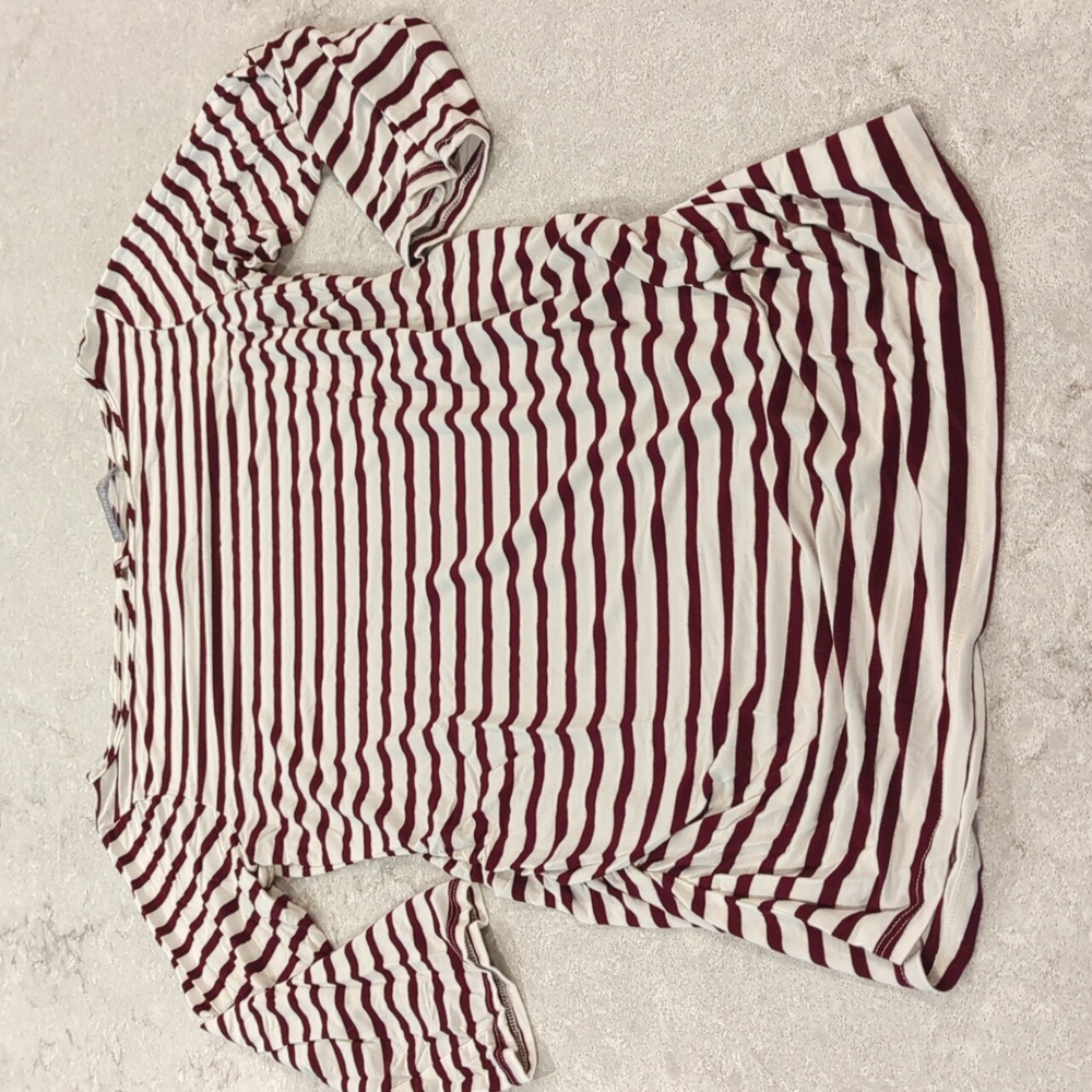 Maternity Loveappela M boat neck striped 3/4 tee